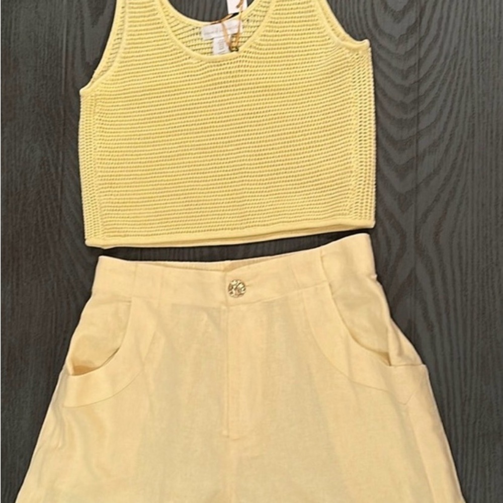 House of Harlow 1960 Yellow Shorts & top